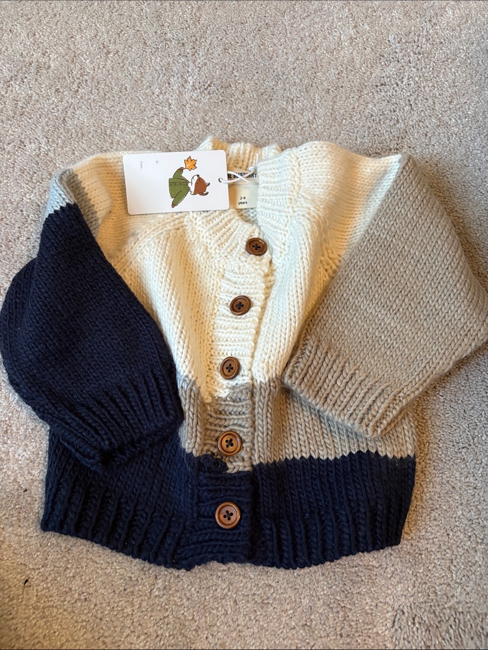 The blueberry hill sunset cardigan
